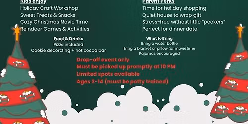 🎄 Santa’s Elves Night Out – Parent’s Night Out Holiday Event! 🎅