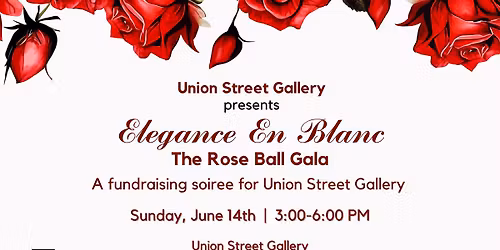 Elegance En Blanc: The Rose Ball Gala at Union Street Gallery
