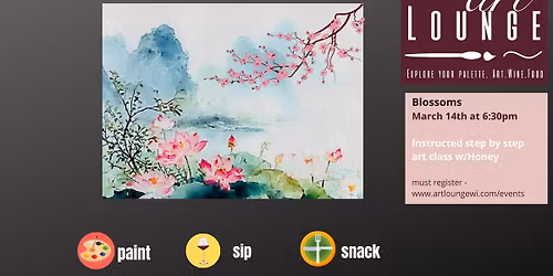 Paint & Sip instructed class w\/Honey