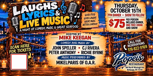 Laughs, Lyrics & Live Music!
