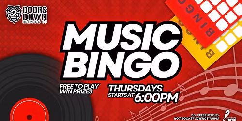 Thirsty Thursday Music Bingo