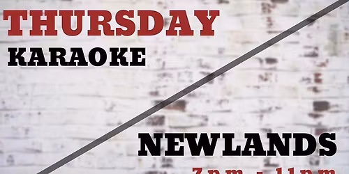 Karaoke Thursdays at Newlands Bar & Grill