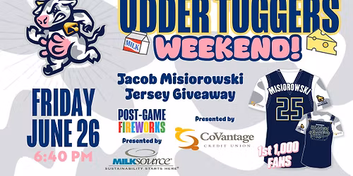 Udder Tuggers Day 2: Jacob Misiorowski Jersey Giveaway