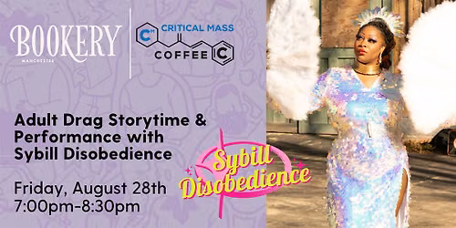 Adult Drag Storytime & Performance with Sybill Disobedience
