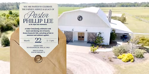 Retirement Celebration for Pastor Phillip Lee