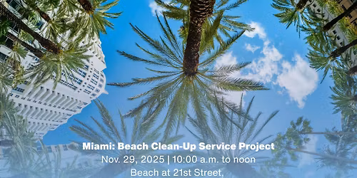 Miami: Beach Clean-Up Service Project