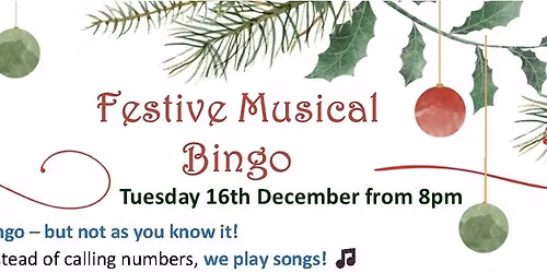 Festive Musical Bingo