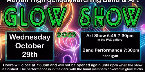 AHS Marching Band and Art Glow Show