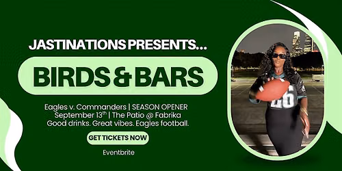 Birds & Bars: Eagles vs. Commanders Watch Party