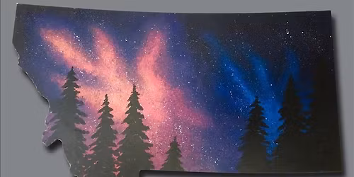 Galactic Montana- wood surface