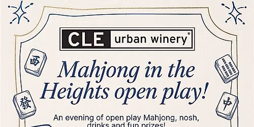 CLE Urban Winery mahjong open play