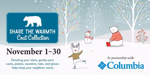 Help Mast Store & Columbia Sportswear Share the Warmth this Winter