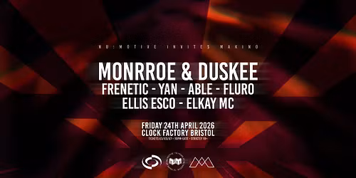 Nu:Motive Invites Makino: Monrroe &amp; Duskee + More