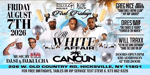 FIRST FRIDAYS ALL WHITE AFFAIR