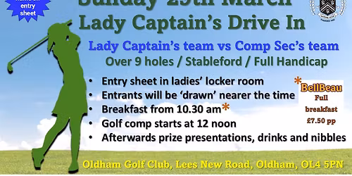 Lady Captain's Drive In and Competition