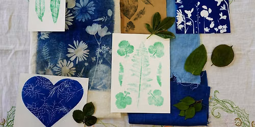 Pugin's Summer Crafts Week 5: Cyanotypes and Leaf Printing