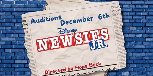 Newsies Jr. Auditions