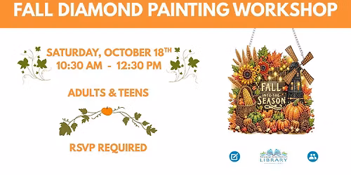 Fall Diamond Painting Workshop- RSVP Below