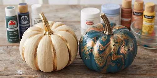 Friend Friday at ANK: Fall Crafting Series #3 \u2013 Hydro-Dipped & Metallic Painted Pumpkins