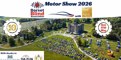 Dorset Blind Association Motor Show 2026 at Lulworth Castle