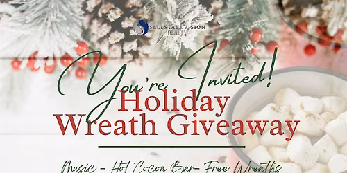 Holiday Wreath & Poinsettia  Giveaway | Client Appreciation
