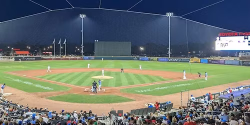 Parking Rocket City Trash Pandas at Montgomery Biscuits