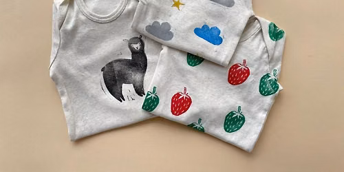 FERIENPROGRAMM IM TIM - Linoldruck auf Textil