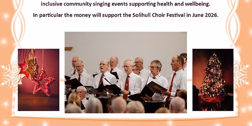 Knowle Male Voice Choir Christmas Charity Concert with Special Guests Pop Voices Youth Choir