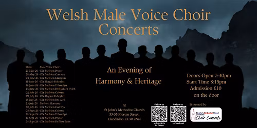 Welsh Male Voice Choir Concert - C\u00f4r Meibion Dinbych a'r Cylch
