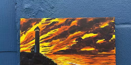 Lighthouse Sunset Paint Night |  Beginner Friendly Paint & Sip | Sykesville