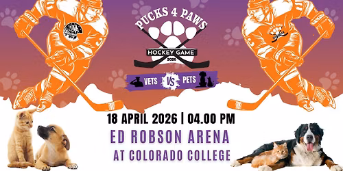 Pucks 4 Paws Charity Hockey Game