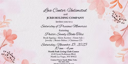 Saturday of Precious Memories