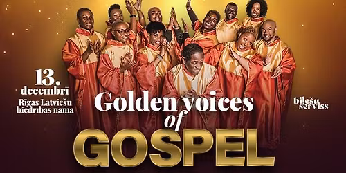 Ziemassv\u0113tku koncerts. Golden voices of Gospel.