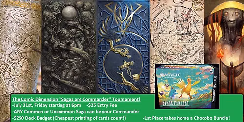 The Comic Dimension "Sagas are Commander" Tournament