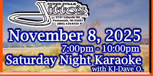 Saturday Night Karaoke at Jitto's
