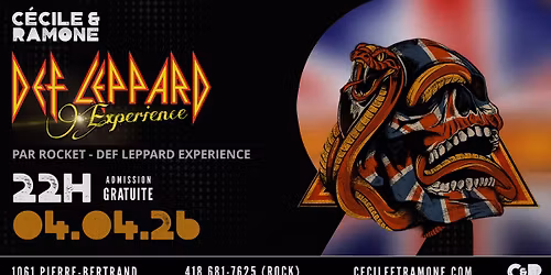 HOMMAGE - DEF LEPPARD par ROCKET Def Leppard Experience 