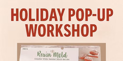 Resin Coasters & Holder - Holiday PopUp