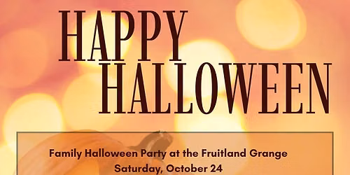 Free Family Halloween Party!