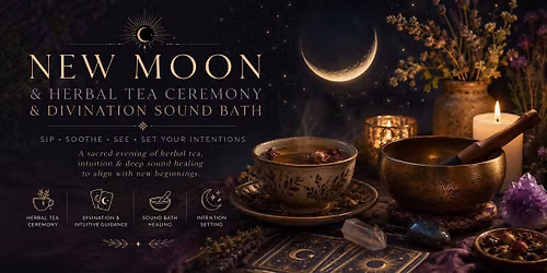 New Moon: Herbal Tea ceremomy And Divination Sound Bath