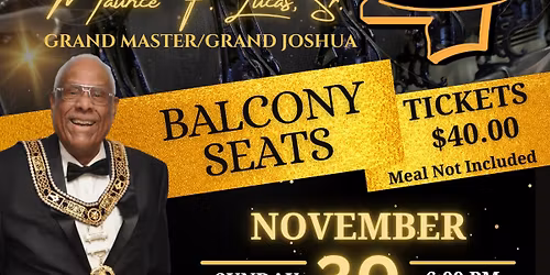 Grand Master's Testimonial honoring Most Worshipful Maurice F. Lucas, Sr.