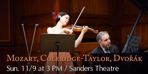 Mozart, Coleridge-Taylor, Dvo\u0159\u00e1k