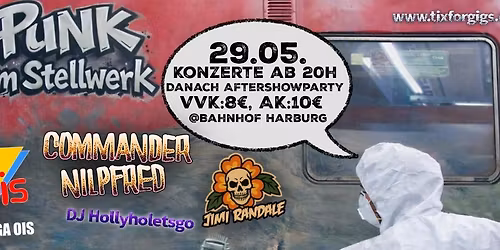 Punk im Stellwerk! Feat.: THE VENGA OIS, COMMANDER NILPFRED, JIMI RANDALE, 
