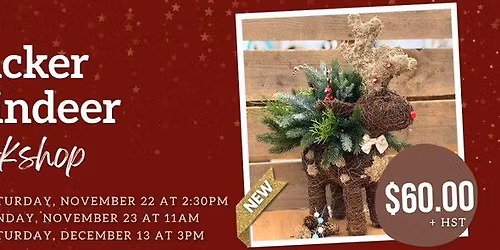 Wicker Reindeer Workshop