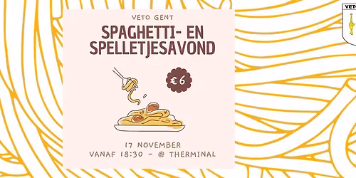 Spaghetti- en spelletjesavond | Veto Gent