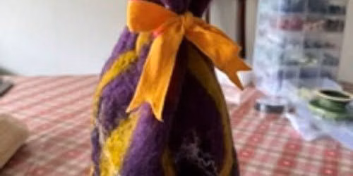 Wet-felted Bottle\/Gift Bag Workshop