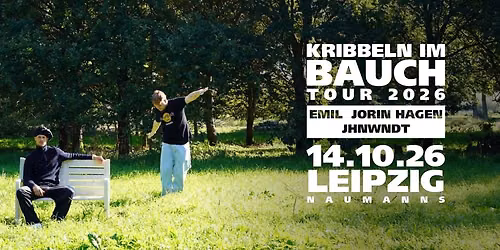 Kribbeln im Bauch Tour 2026 - Emil, Jorin Hagen und JHNWNDT