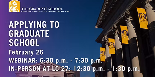 Applying to Graduate School: In-Person Grad Prep Academy Workshop Spring 2026