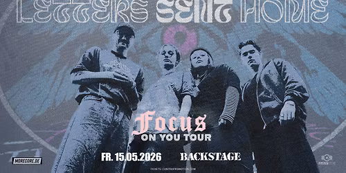 LETTERS SENT HOME | FOCUS ON YOU TOUR | BACKSTAGE M\u00dcNCHEN 2026