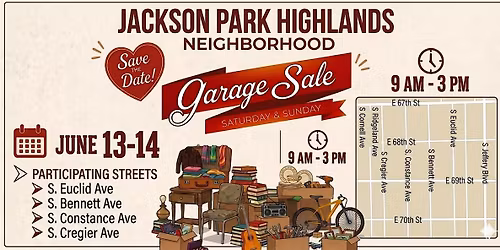 Jackson Park Highlands Neighborhood Garage Sale!