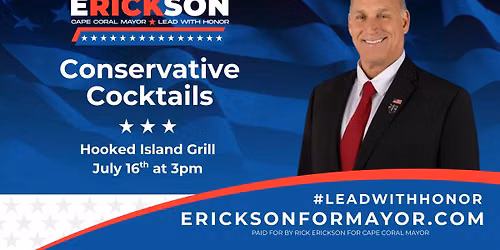 Erickson for Mayor Joins Conservative Cocktails